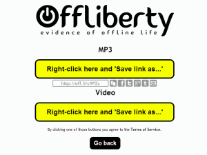 Image 5 - Offliberty allows easy download of online stuff for later listening or watching when you have no internet