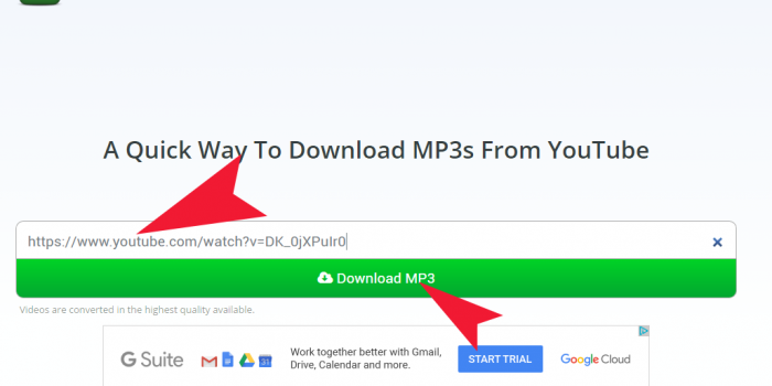 youtubeinmp3 index page convertMp3.io