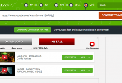 flv2mp3.org index front page