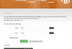 convert2mp3.net download youtube to mp3 tutorial step 4 adjust id tags and stop start