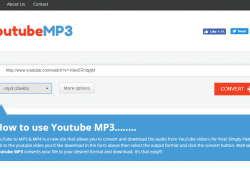 youtubemp3.to quick tutorial and review convert youtube to mp3 step 1 open front page