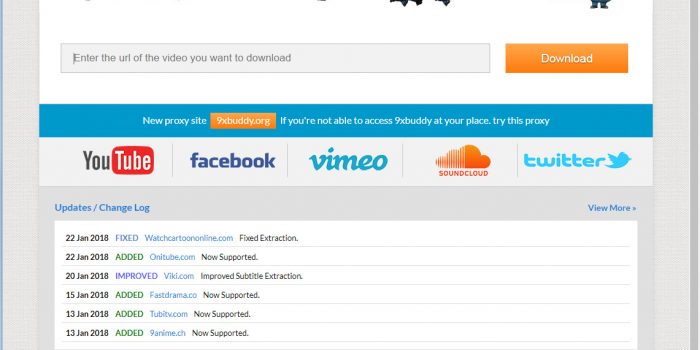9xBuddy review tutorial step 1 open front page