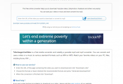 TelechargerUneVideo.com download youtube convert to mp3 tutorial step 1 open front-page