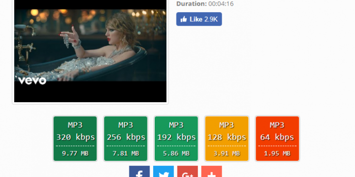 easy-youtube-mp3.com review and tutorial step 4 finally screen with video info and mp3 download options