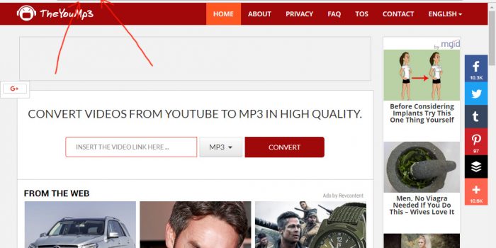 theyoump3 doesn't work anymore screenshot 4 see how google chrome reports this site as dangerous