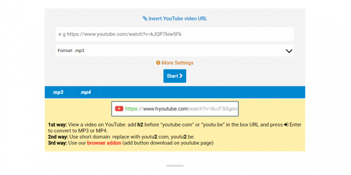 h2converter.com tutorial step 1 front page