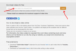 catchvideo.net review and tutorial step 1 open front page