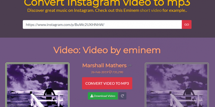 enter link - see options for ig mp3 download