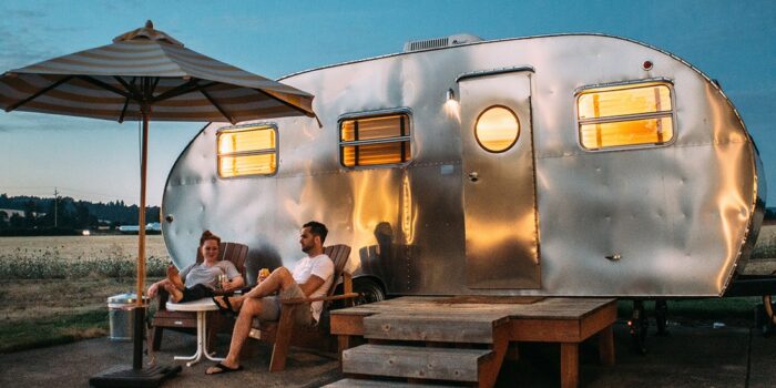 camping is never boring with youtube converter and a laptop tv