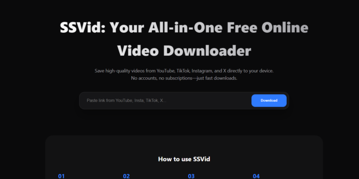 screenshot of SSVID website - The Clean and Multilingual Video Downloader for YouTube