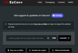 nice looking screenshot youtube to mp3 converter Ezconv